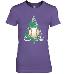 Christmas Tree Funny Cool Baseball Christmas Gifts Sports Women's Premium T-Shirt Women's Premium T-Shirt - FordPhuMy