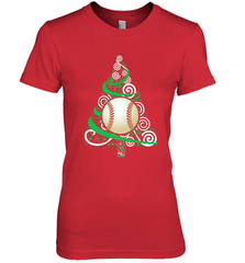 Christmas Tree Funny Cool Baseball Christmas Gifts Sports Women's Premium T-Shirt Women's Premium T-Shirt - FordPhuMy