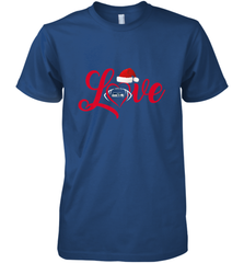 NFL Seattle Seahawks Logo Christmas Santa Hat Love Heart Football Team Men's Premium T-Shirt Men's Premium T-Shirt - FordPhuMy