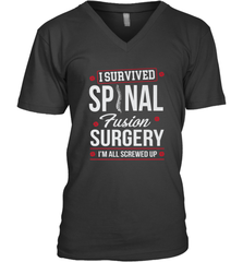 I Survived Spinal Fusion Surgery Men's V-Neck Men's V-Neck - FordPhuMy