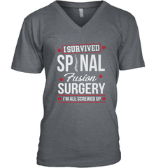 I Survived Spinal Fusion Surgery Men's V-Neck Men's V-Neck - FordPhuMy