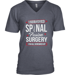 I Survived Spinal Fusion Surgery Men's V-Neck Men's V-Neck - FordPhuMy