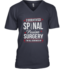 I Survived Spinal Fusion Surgery Men's V-Neck Men's V-Neck - FordPhuMy