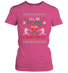 I'll Be Home for Christmas Baseball Gift For Men Women Kids Women's T-Shirt Women's T-Shirt - FordPhuMy