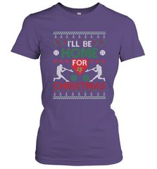 I'll Be Home for Christmas Baseball Gift For Men Women Kids Women's T-Shirt Women's T-Shirt - FordPhuMy