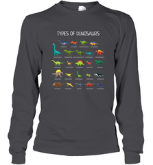 Types Of Dinosaurs Long Sleeve T-Shirt Long Sleeve T-Shirt - FordPhuMy