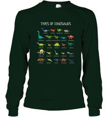 Types Of Dinosaurs Long Sleeve T-Shirt Long Sleeve T-Shirt - FordPhuMy