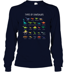 Types Of Dinosaurs Long Sleeve T-Shirt Long Sleeve T-Shirt - FordPhuMy