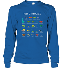 Types Of Dinosaurs Long Sleeve T-Shirt Long Sleeve T-Shirt - FordPhuMy