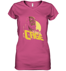 Marvel The Defenders Luke Cage Profile Women's V-Neck T-Shirt Women's V-Neck T-Shirt - FordPhuMy