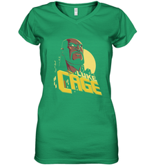Marvel The Defenders Luke Cage Profile Women's V-Neck T-Shirt Women's V-Neck T-Shirt - FordPhuMy
