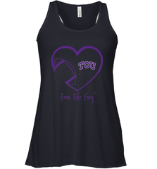 TCU Horned Frogs Football Inside Heart  Team Women's Racerback Tank Women's Racerback Tank - FordPhuMy