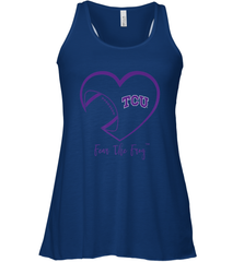 TCU Horned Frogs Football Inside Heart  Team Women's Racerback Tank Women's Racerback Tank - FordPhuMy