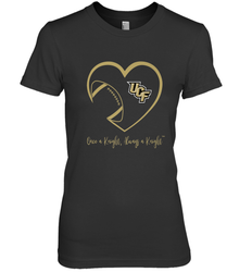 UCF Knights Football Inside Heart  Team  Apparel Women's Premium T-Shirt