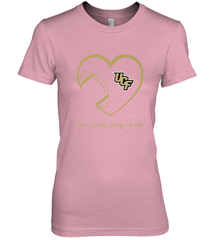 UCF Knights Football Inside Heart  Team  Apparel Women's Premium T-Shirt Women's Premium T-Shirt - FordPhuMy