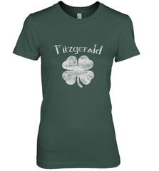 Vintage Fitzgerald Irish Shamrock St Patty's Day Women's Premium T-Shirt Women's Premium T-Shirt - FordPhuMy