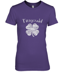 Vintage Fitzgerald Irish Shamrock St Patty's Day Women's Premium T-Shirt Women's Premium T-Shirt - FordPhuMy