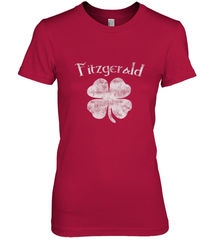 Vintage Fitzgerald Irish Shamrock St Patty's Day Women's Premium T-Shirt Women's Premium T-Shirt - FordPhuMy