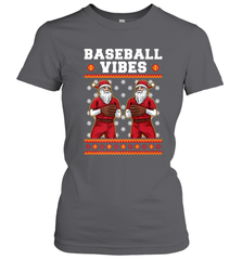 Baseball Vibes Christmas Baseball Player Santa Gift Holiday Women's T-Shirt Women's T-Shirt - FordPhuMy