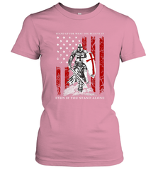 Knight Templar American Flag Women's T-Shirt Women's T-Shirt - FordPhuMy