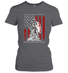Knight Templar American Flag Women's T-Shirt Women's T-Shirt - FordPhuMy