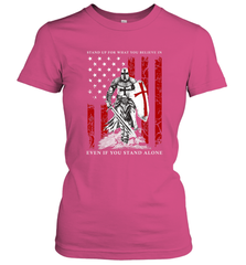 Knight Templar American Flag Women's T-Shirt Women's T-Shirt - FordPhuMy