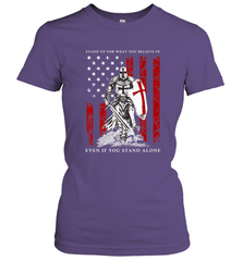Knight Templar American Flag Women's T-Shirt Women's T-Shirt - FordPhuMy