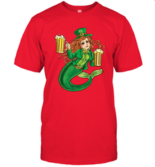 St Patricks Day Shirt Women Leprechaun Mermaid Girls Redhead Men's T-Shirt Men's T-Shirt - FordPhuMy