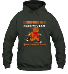 Christmas Gingerbread Man Cookie Gingerbread Running Team Hooded Sweatshirt Hooded Sweatshirt - FordPhuMy