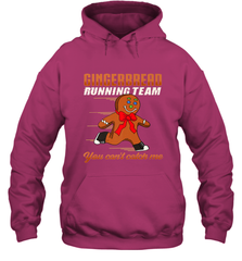 Christmas Gingerbread Man Cookie Gingerbread Running Team Hooded Sweatshirt Hooded Sweatshirt - FordPhuMy