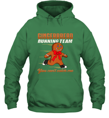 Christmas Gingerbread Man Cookie Gingerbread Running Team Hooded Sweatshirt Hooded Sweatshirt - FordPhuMy