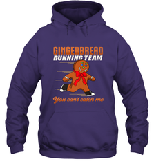 Christmas Gingerbread Man Cookie Gingerbread Running Team Hooded Sweatshirt Hooded Sweatshirt - FordPhuMy