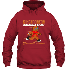 Christmas Gingerbread Man Cookie Gingerbread Running Team Hooded Sweatshirt Hooded Sweatshirt - FordPhuMy