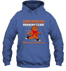 Christmas Gingerbread Man Cookie Gingerbread Running Team Hooded Sweatshirt Hooded Sweatshirt - FordPhuMy