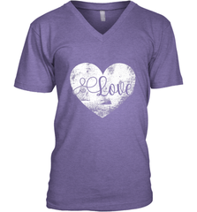 Love Valentines Day Heart Vintage Gift For Men Women Men's V-Neck Men's V-Neck - FordPhuMy