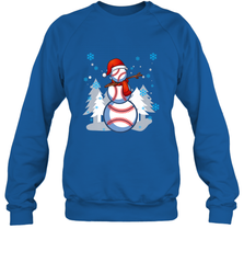 DABBING BASEBALL SNOWMAN _ Christmas Funny Crewneck Sweatshirt Crewneck Sweatshirt - FordPhuMy
