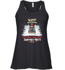 Trump Train 2020 Plow snowflakes Christmas Women's Racerback Tank Women's Racerback Tank - FordPhuMy