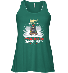 Trump Train 2020 Plow snowflakes Christmas Women's Racerback Tank Women's Racerback Tank - FordPhuMy