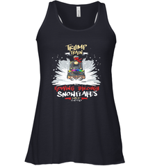 Trump Train 2020 Plow snowflakes Christmas Women's Racerback Tank Women's Racerback Tank - FordPhuMy