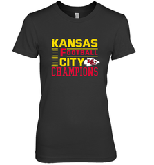 Kansas City Football Champions Vintage KC Distressed Gift Women's Premium T-Shirt Women's Premium T-Shirt - FordPhuMy