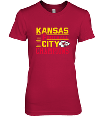 Kansas City Football Champions Vintage KC Distressed Gift Women's Premium T-Shirt Women's Premium T-Shirt - FordPhuMy