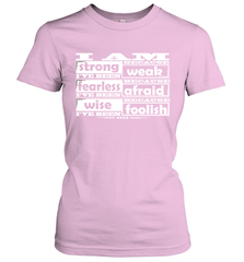 I am strong, fearless wise Best Novelty Gift Wing Inspirational Quote Women's T-Shirt Women's T-Shirt - FordPhuMy
