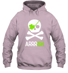 St. Patricks Day Irish Pirate Skull and Cross bones Hooded Sweatshirt Hooded Sweatshirt - FordPhuMy