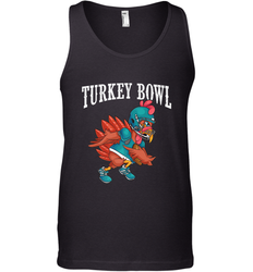Cool Turkey Bowl _ Funny Thanksgiving Football Player Men's Tank Top