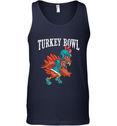 Cool Turkey Bowl _ Funny Thanksgiving Football Player Men's Tank Top