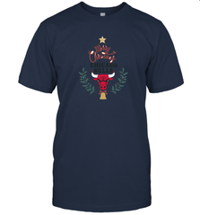 NBA Chicago Bulls Logo merry Christmas gilf Men's T-Shirt Men's T-Shirt - FordPhuMy