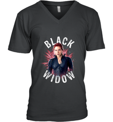 Avengers Endgame Black Widow Space Poster Graphic Men's V-Neck