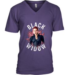 Avengers Endgame Black Widow Space Poster Graphic Men's V-Neck Men's V-Neck - FordPhuMy