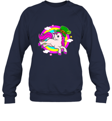 Irish Leprechaun Unicorn Cute St Patricks Day Ireland Crewneck Sweatshirt