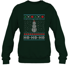 Christmas Baseball Snowman Ugly Christmas Xmas Crewneck Sweatshirt Crewneck Sweatshirt - FordPhuMy
